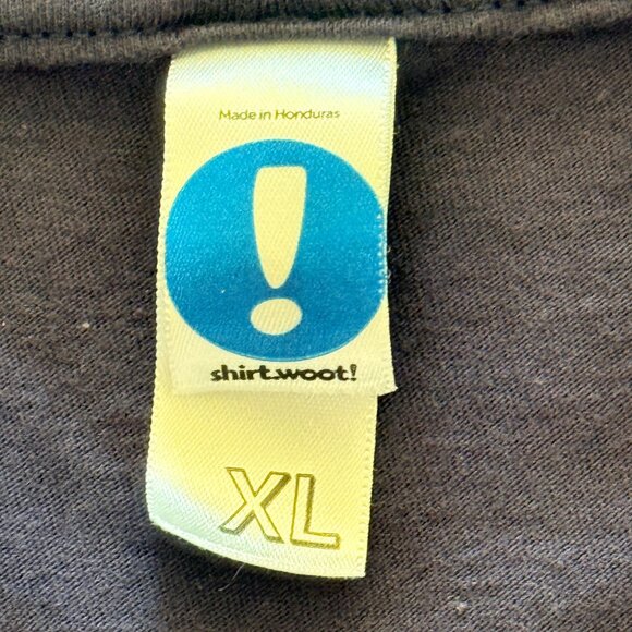 Shirt.Woot! T-Shirt Mens XL Navy Blue 100% Cotton Whale Graphic Short Sleeve - Picture 5 of 5